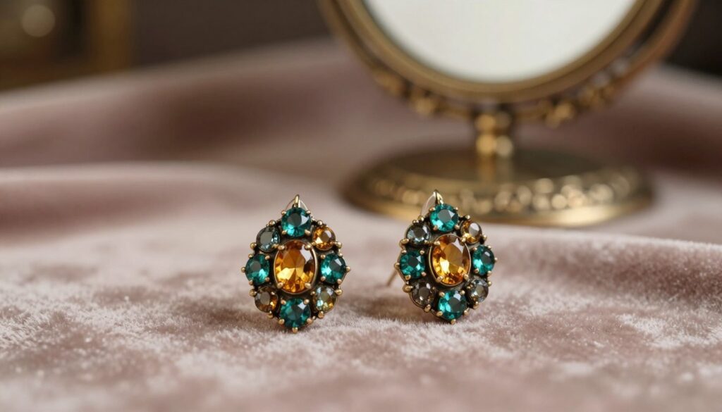 retro earrings